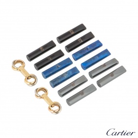 Cartier Tri-Colour Interchangeable Trinity Cufflinks